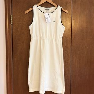Lacoste White Sleeveless Dress